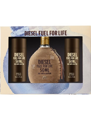 Coffret cadeau eau de toilette Diesel Fuel for Life 3 pièces pour homme - Eau de Toilette