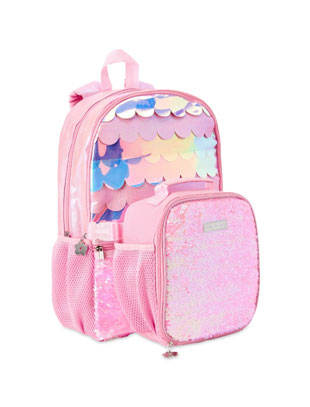 limited-too-mermaid-scale-backpack-with-lunch-bag,-pink