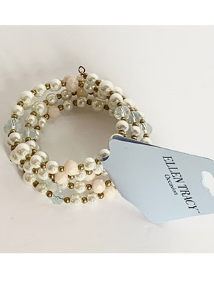 Bracelet Pearl Bangles Ellen Tracy Fashion Jewelry